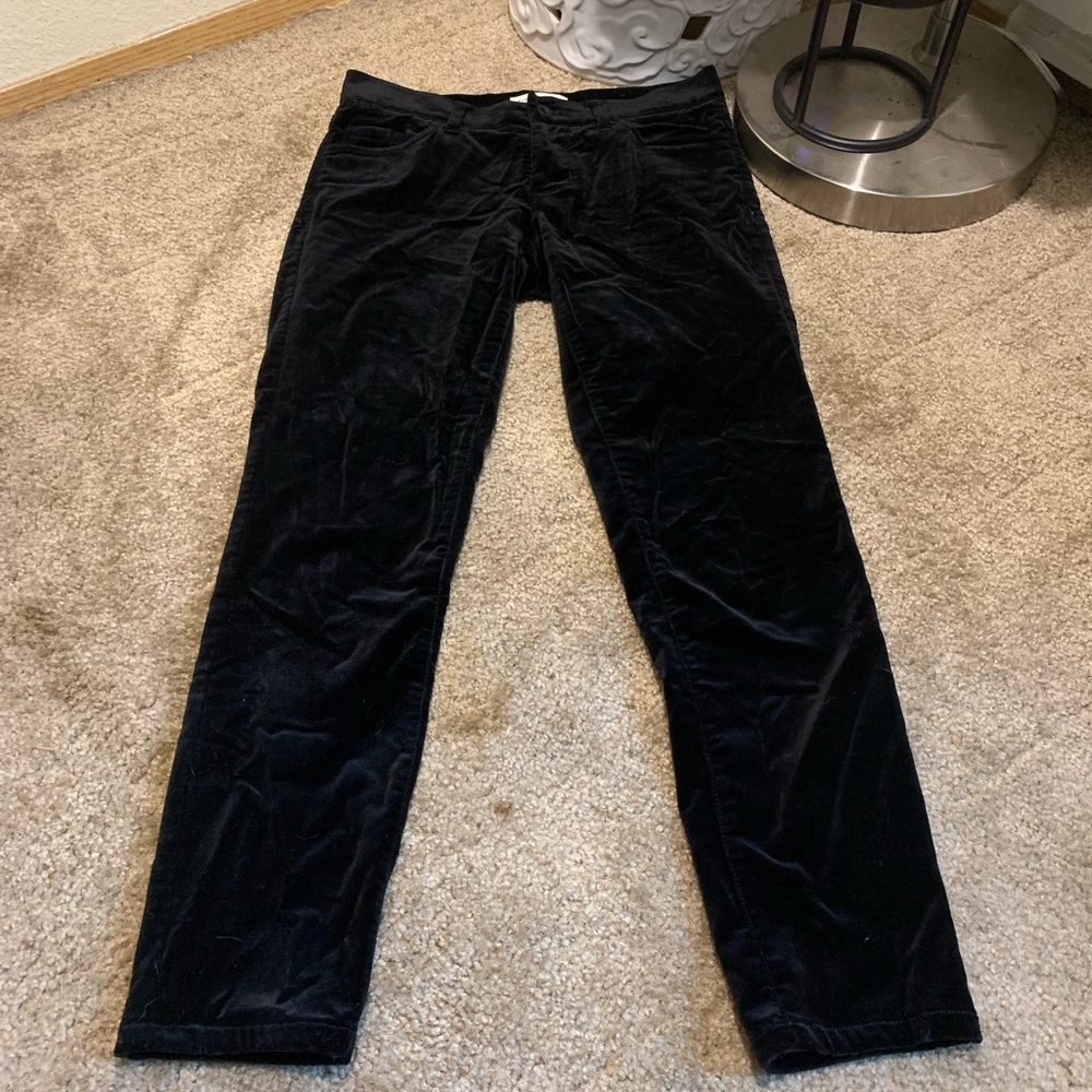 Gently Used Black Velvet BR Pants!